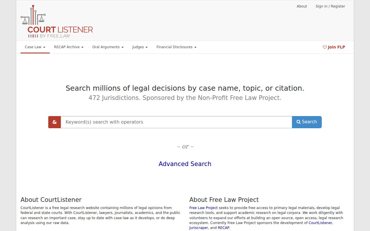 DeQuincy court docket distinction from CourtListener federal docket records